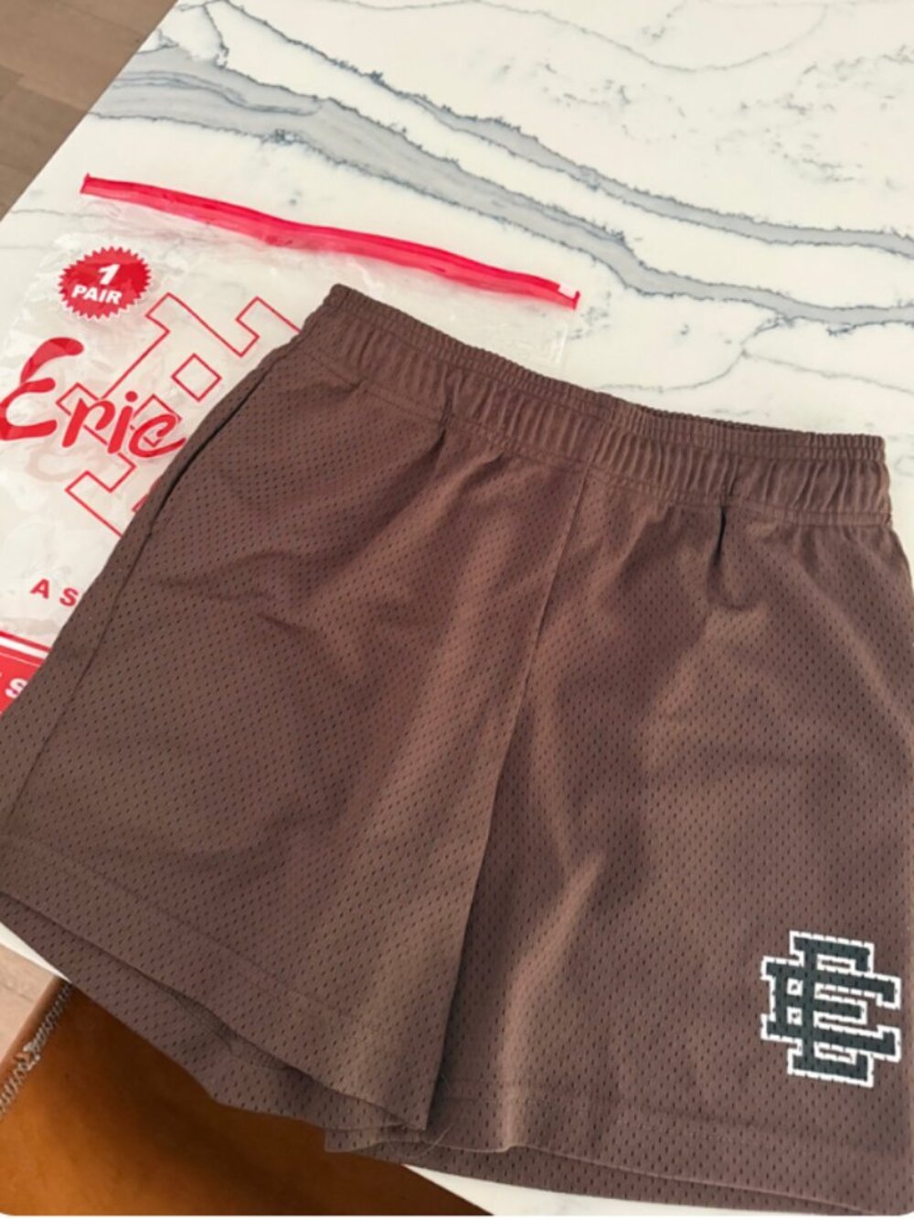 Eric Emanuel EE Basic Mesh Shorts Brown Chocolate Youth XL YXL NWT